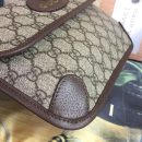 1:1 Replica Gucci Neo Vintage GG Supreme Belt Bag Beige/ebony GG Supreme Canvas With Brown For Women 9.4in/24cm GG 493930 9C2VT 8745