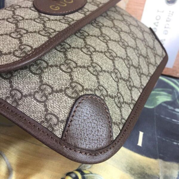 1:1 Replica Gucci Neo Vintage GG Supreme Belt Bag Beige/ebony GG Supreme Canvas With Brown For Women 9.4in/24cm GG 493930 9C2VT 8745