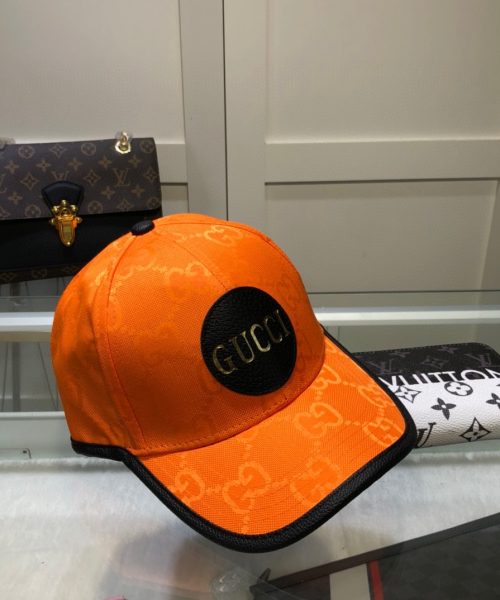 Gucci Off The Grid Baseball Hat Orange GG Hat