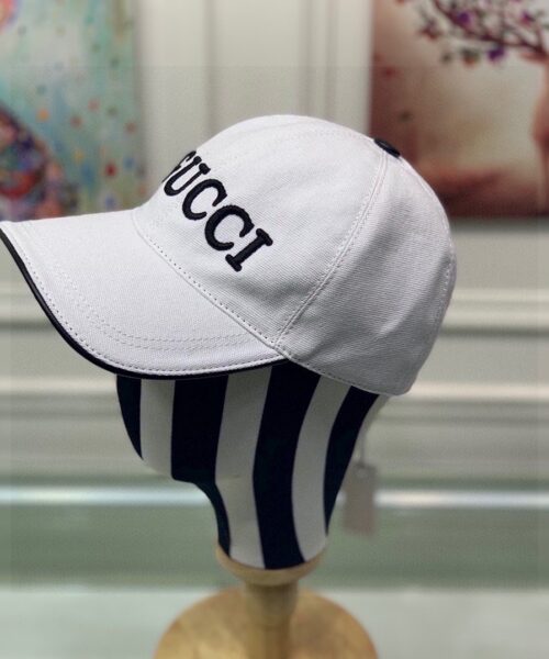 Gucci Off The Grid Baseball Hat White GG Hat