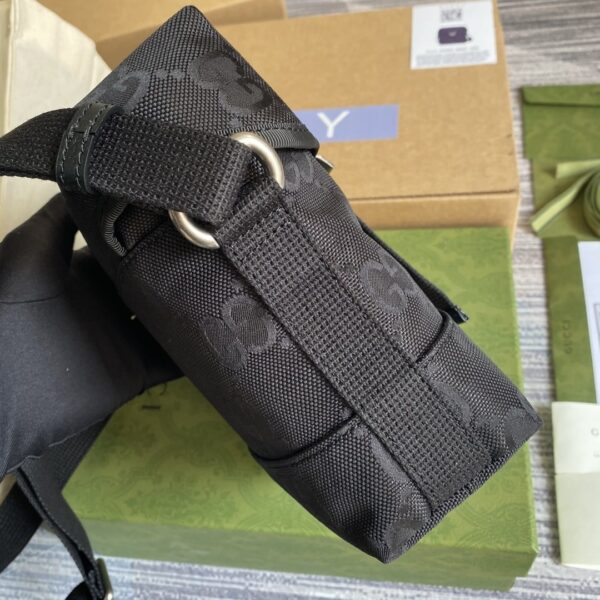 1:1 Replica Gucci Off The Grid Messenger Bag Black GG ECONYL® For Men  7.3in/18.5cm GG 643858 H9HKN