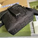 1:1 Replica Gucci Off The Grid Messenger Bag Black GG ECONYL® For Men  7.3in/18.5cm GG 643858 H9HKN