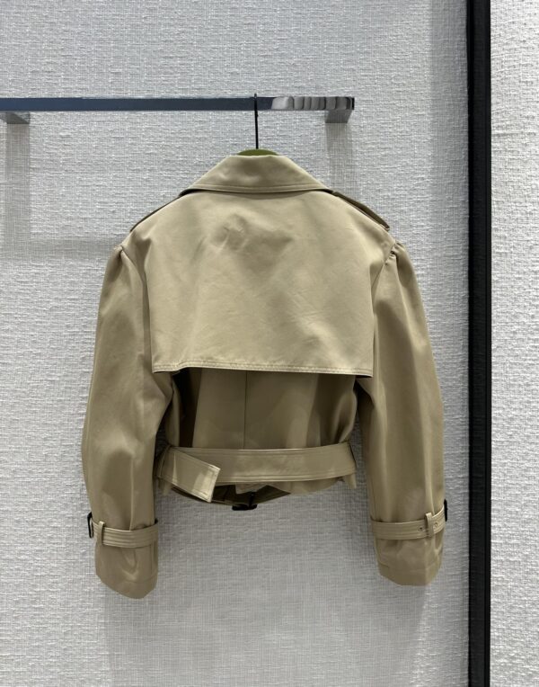 Gucci Olivea Croptop Trench Coat Brown For Women