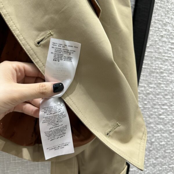Gucci Olivea Croptop Trench Coat Brown For Women