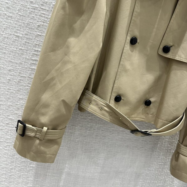 Gucci Olivea Croptop Trench Coat Brown For Women