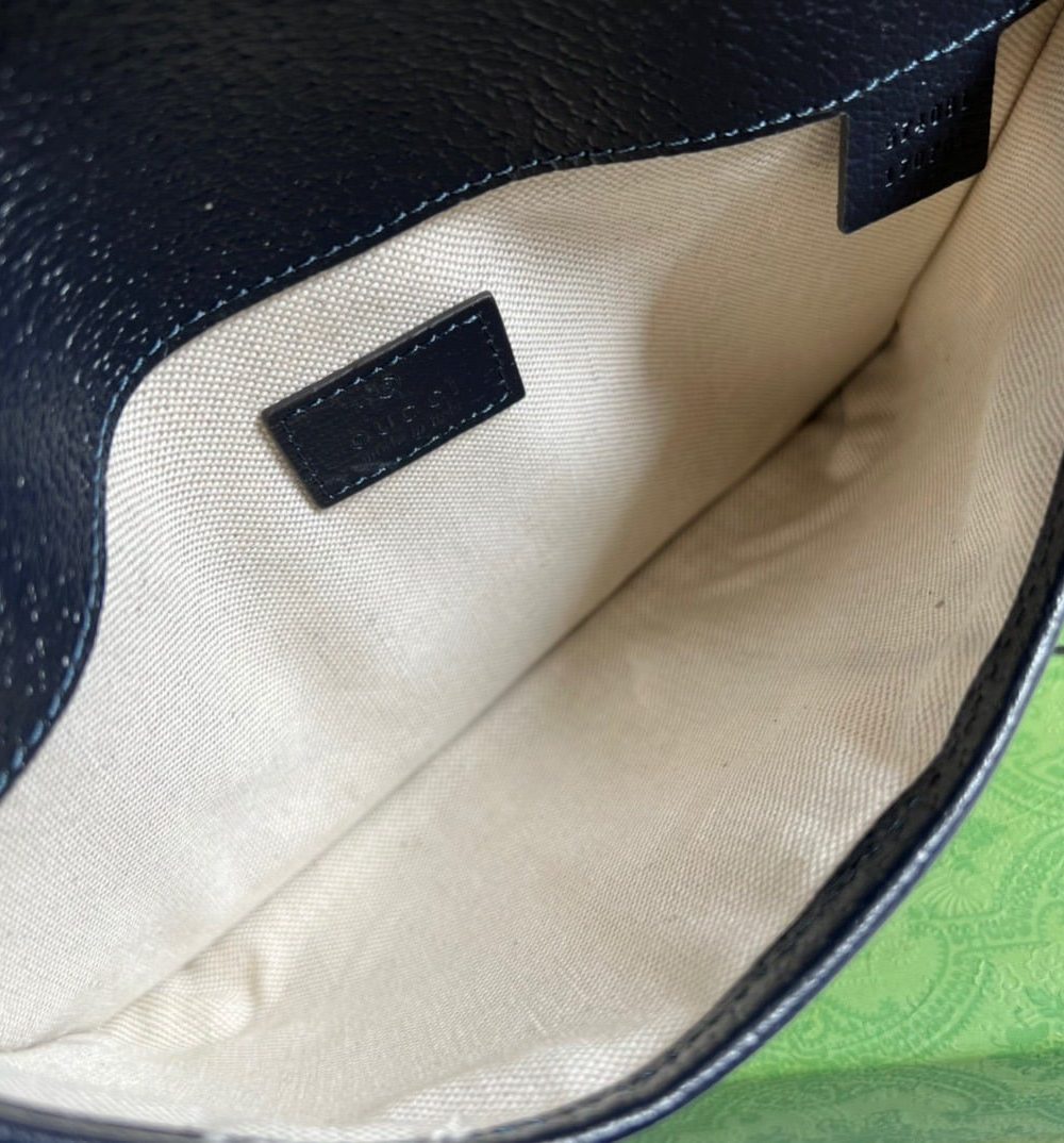 1:1 Replica Gucci Ophidia Belt Bag Beige And Blue GG Supreme Canvas For Men  8.7in/22cm GG 674081 96IWN 4076