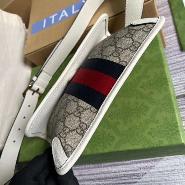 1:1 Replica Gucci Ophidia Belt Bag Beige And Ebony GG Supreme Canvas, A Material With Low Environmental Impact For Men  8.7in/22cm GG 674081 96IWT 9794