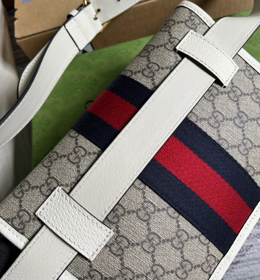1:1 Replica Gucci Ophidia Belt Bag Beige And Ebony GG Supreme Canvas, A Material With Low Environmental Impact For Men  8.7in/22cm GG 674081 96IWT 9794