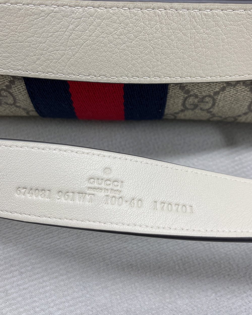 1:1 Replica Gucci Ophidia Belt Bag Beige And Ebony GG Supreme Canvas, A Material With Low Environmental Impact For Men  8.7in/22cm GG 674081 96IWT 9794