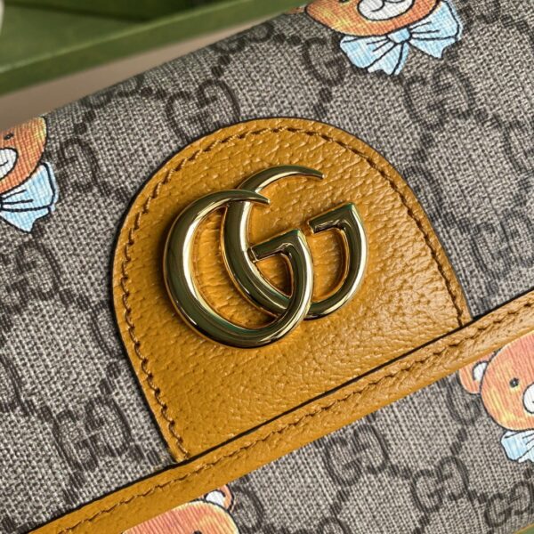 1:1 Replica Gucci Ophidia Belt Bag Beige And Orange GG Supreme Canvas For Women  8.7in/22cm GG  ‎
