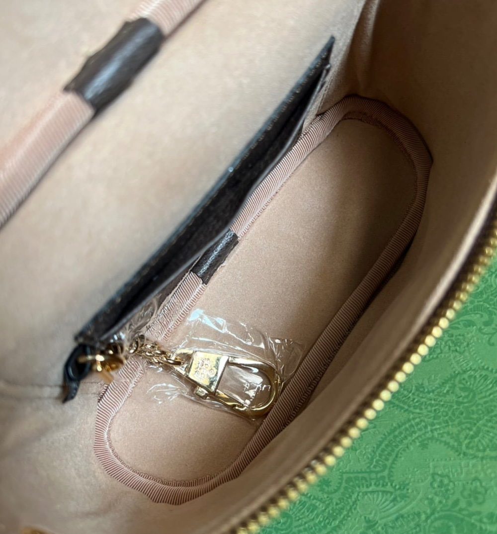 1:1 Replica Gucci Ophidia Belt Bag With Web Beige/Ebony Soft GG Supreme Canvas  For Men 7.1in/18cm GG 699765 96IWG 8745