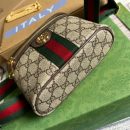 1:1 Replica Gucci Ophidia Belt Bag With Web Beige/Ebony Soft GG Supreme Canvas  For Men 7.1in/18cm GG 699765 96IWG 8745