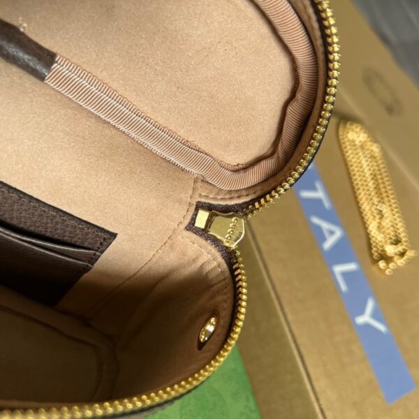 1:1 Replica Gucci Ophidia Belt Bag With Web Beige/Ebony Soft GG Supreme Canvas  For Men 7.1in/18cm GG 699765 96IWG 8745