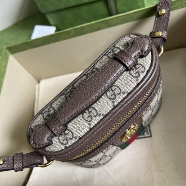 1:1 Replica Gucci Ophidia Cosmetic Case Brown For Women 15.5cm / 6.1in