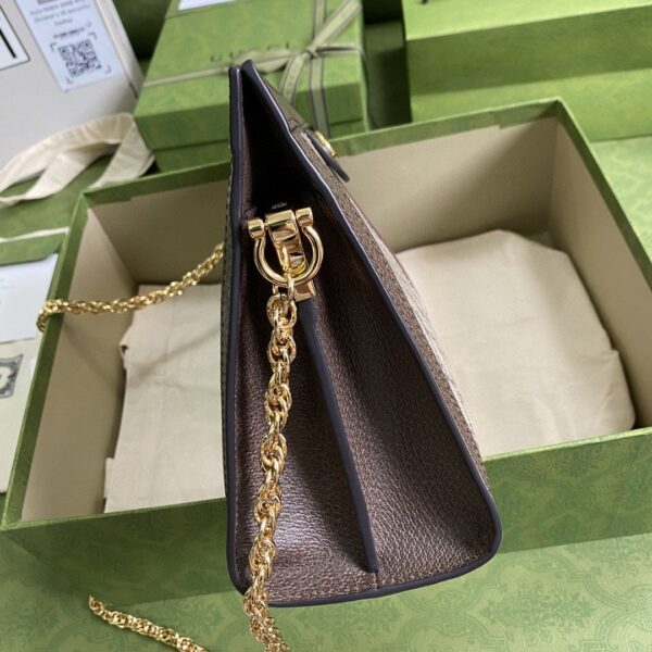 1:1 Replica Gucci Ophidia GG Medium Shoulder Bag Beige/Ebony GG Supreme Canvas Green And Red Web For Women 13in/32.5cm GG 503876 K05NG 8745