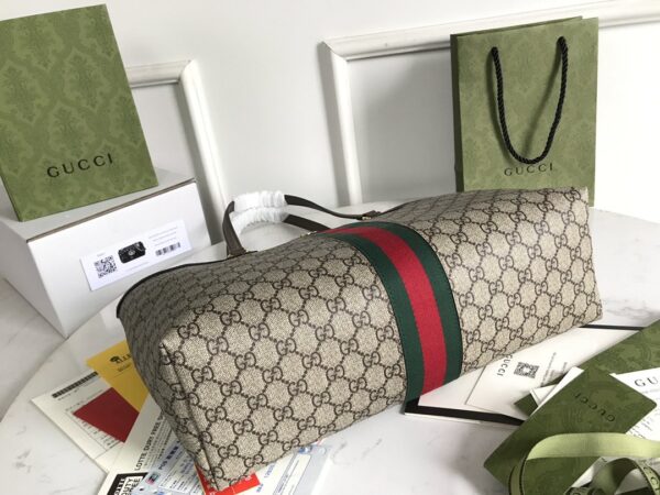 1:1 Replica Gucci Ophidia GG Medium Tote Bag Beige/Ebony GG Supreme Canvas And Brown For Women 15in/38cm 631685 96IWB 8745