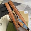 1:1 Replica Gucci Ophidia GG Medium Tote Dark Blue And Ivory Eco Washed Organic GG Jacquard Denim  For Women 15in/38cm GG ‎631685 2KQGG 8375