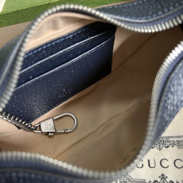 1:1 Replica Gucci Ophidia GG Mini Bag Beige And Blue GG Supreme Canvas For Women 7.9in/20cm GG 658551 96IWN 4076
