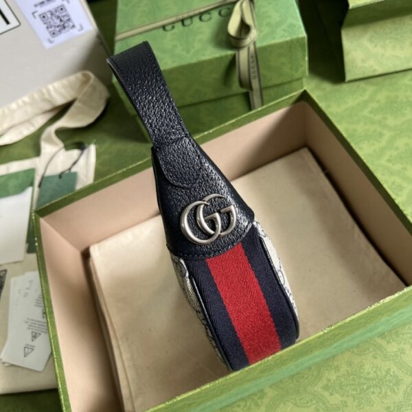 1:1 Replica Gucci Ophidia GG Mini Bag Beige And Blue GG Supreme Canvas For Women 7.9in/20cm GG 658551 96IWN 4076