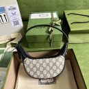 1:1 Replica Gucci Ophidia GG Mini Bag Beige And Blue GG Supreme Canvas For Women 7.9in/20cm GG 658551 96IWN 4076