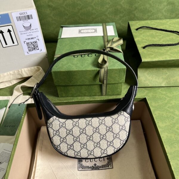 1:1 Replica Gucci Ophidia GG Mini Bag Beige And Blue GG Supreme Canvas For Women 7.9in/20cm GG 658551 96IWN 4076