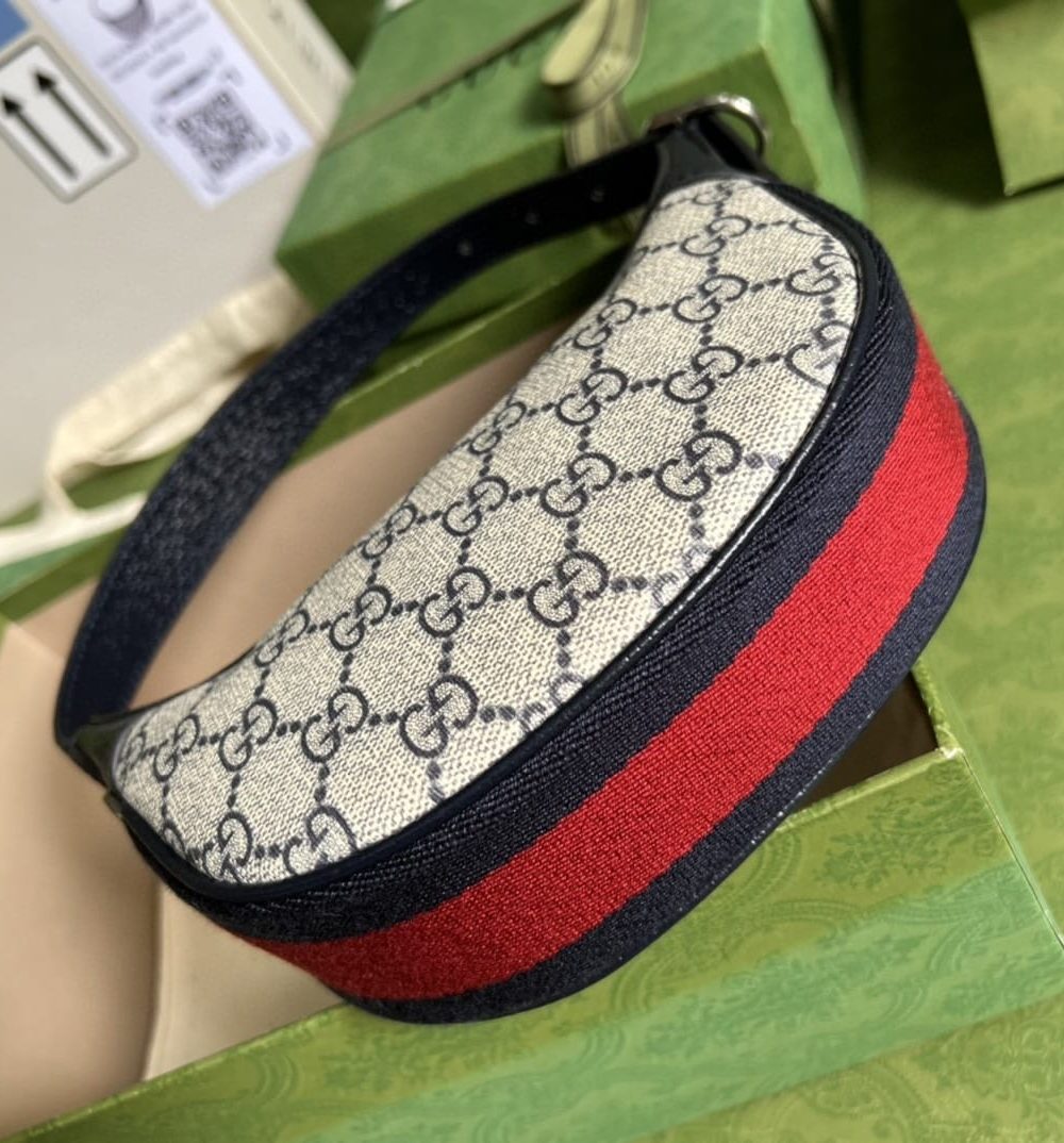 1:1 Replica Gucci Ophidia GG Mini Bag Beige And Blue GG Supreme Canvas For Women 7.9in/20cm GG 658551 96IWN 4076