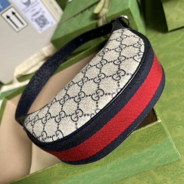 1:1 Replica Gucci Ophidia GG Mini Bag Beige And Blue GG Supreme Canvas For Women 7.9in/20cm GG 658551 96IWN 4076
