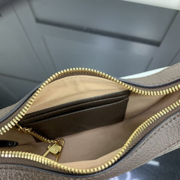 1:1 Replica Gucci Ophidia GG Mini Bag Beige And Dusty Grey GG Supreme Canvas For Women 8in/20cm GG