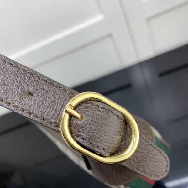 1:1 Replica Gucci Ophidia GG Mini Bag Beige And Dusty Grey GG Supreme Canvas For Women 8in/20cm GG