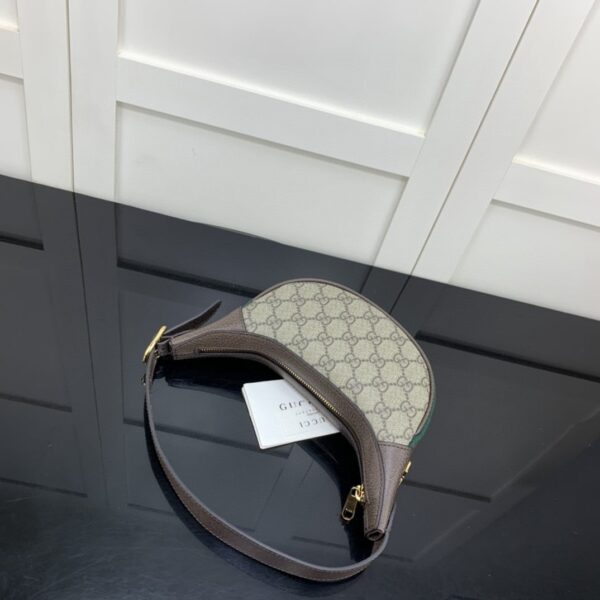 1:1 Replica Gucci Ophidia GG Mini Bag Beige And Dusty Grey GG Supreme Canvas For Women 8in/20cm GG