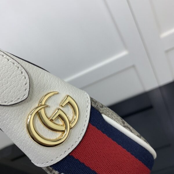 1:1 Replica Gucci Ophidia GG Mini Bag Beige And Ebony GG Supreme Canvas For Women 7.9in/20cm GG 658551 96IWG 9794