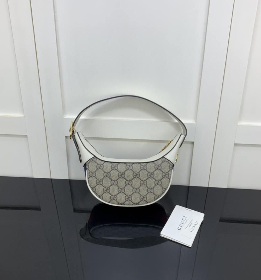 1:1 Replica Gucci Ophidia GG Mini Bag Beige And Ebony GG Supreme Canvas For Women 7.9in/20cm GG 658551 96IWG 9794