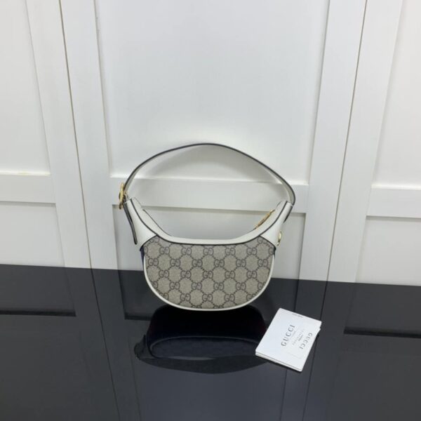 1:1 Replica Gucci Ophidia GG Mini Bag Beige And Ebony GG Supreme Canvas For Women 7.9in/20cm GG 658551 96IWG 9794