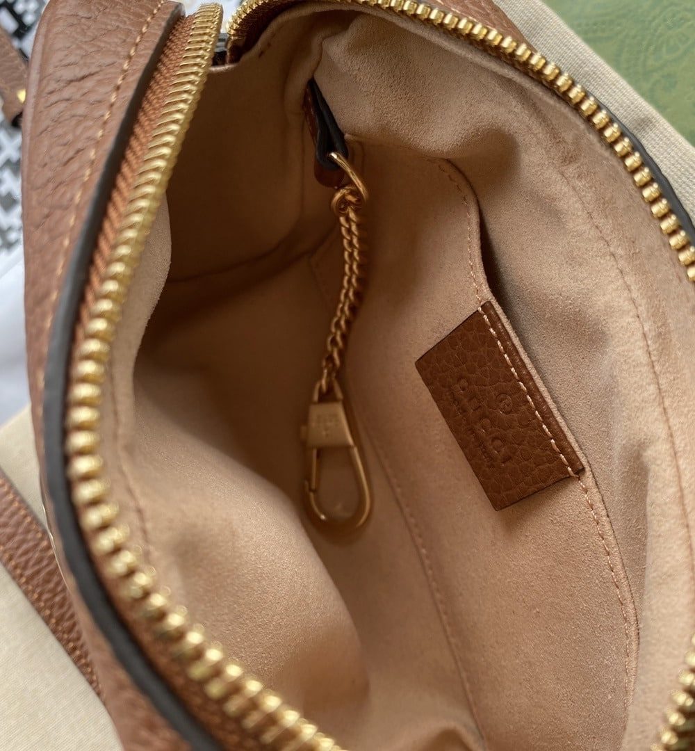 1:1 Replica Gucci Ophidia GG Mini Bag Dark Blue And Ivory Eco Washed Organic GG Jacquard Denim For Women 7in/17.5cm GG 517350 2KQGG 8375