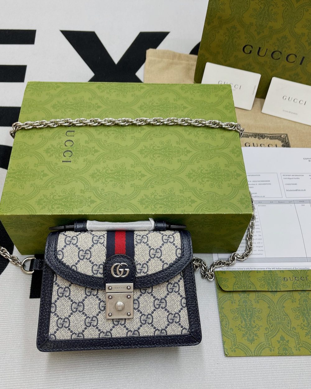1:1 Replica Gucci Ophidia GG Mini Shoulder Bag Beige For Women, Women's Bags 6.9in/18cm GG