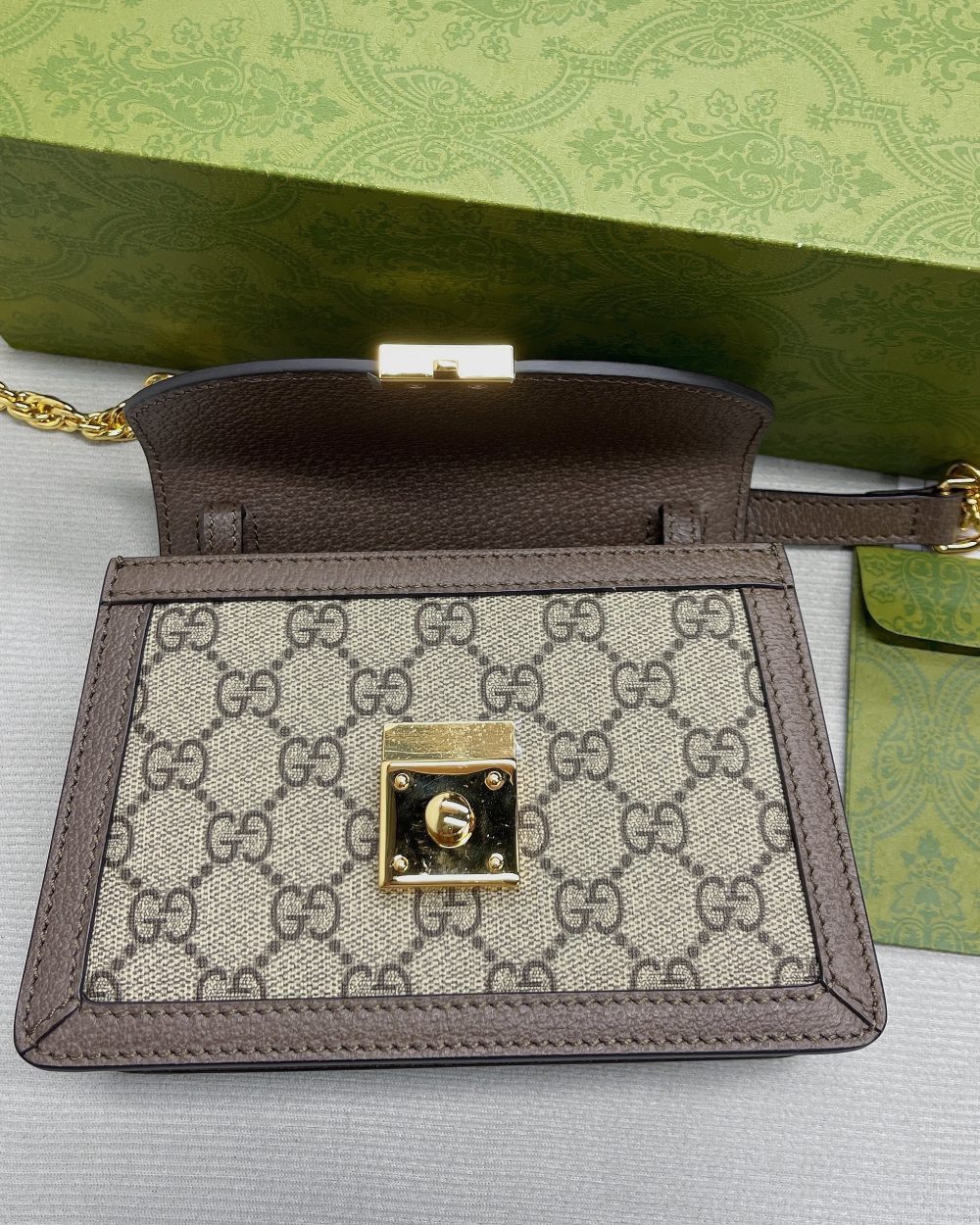 1:1 Replica Gucci Ophidia GG Mini Shoulder Bag Beige For Women, Women's Bags 6.9in/18cm GG 696180 96IWG 8745