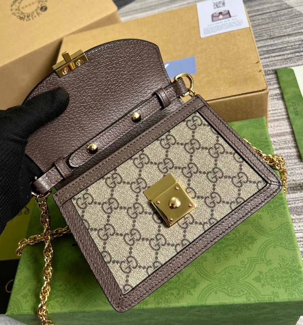 1:1 Replica Gucci Ophidia GG Mini Shoulder Bag Beige For Women, Women's Bags 6.9in/18cm GG 696180 96IWG 8745
