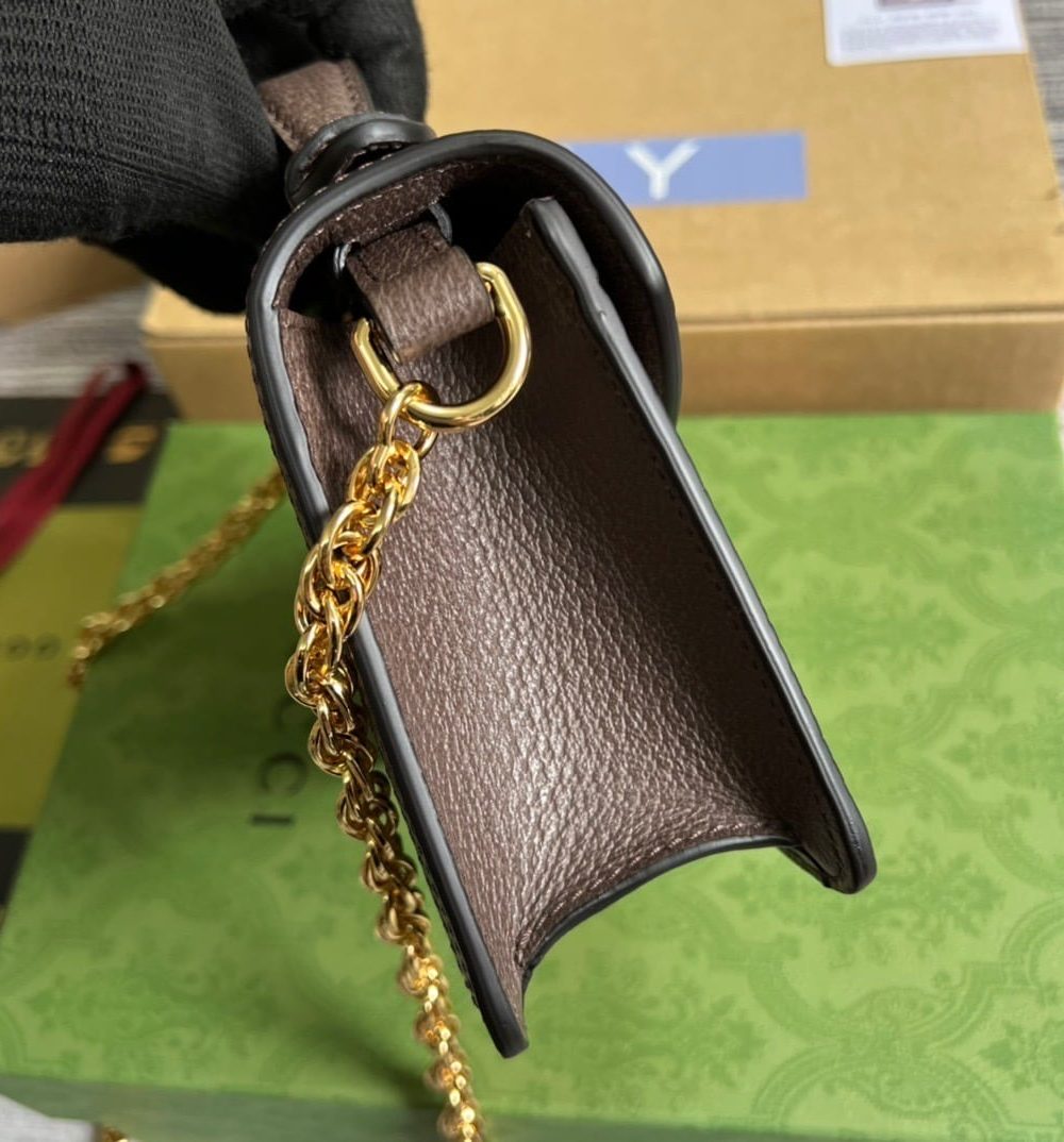 1:1 Replica Gucci Ophidia GG Mini Shoulder Bag Beige For Women, Women's Bags 6.9in/18cm GG 696180 96IWG 8745