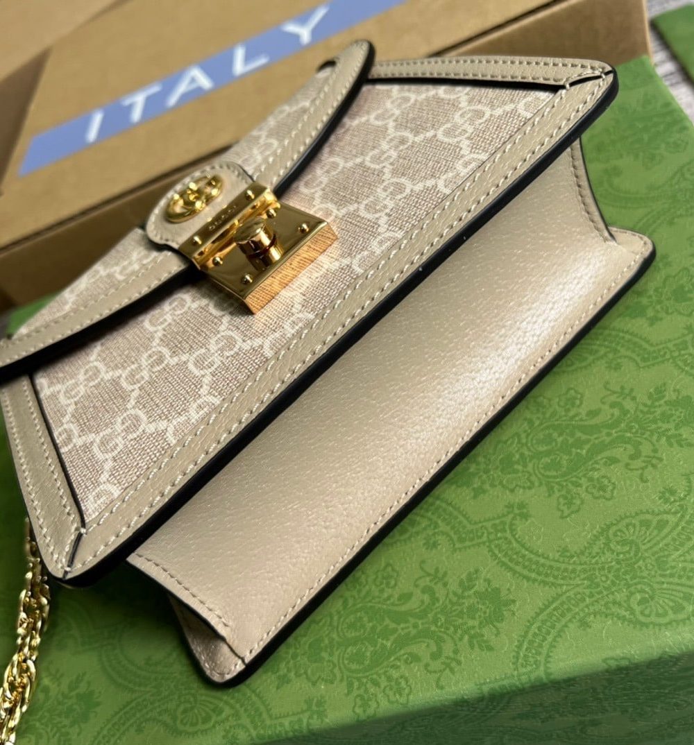 1:1 Replica Gucci Ophidia GG Mini Shoulder Bag Beige For Women, Women's Bags 6.9in/18cm GG 696180 UULAG 9682