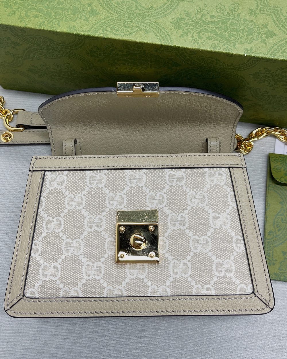1:1 Replica Gucci Ophidia GG Mini Shoulder Bag Beige For Women, Women's Bags 6.9in/18cm GG 696180 UULAG 9682