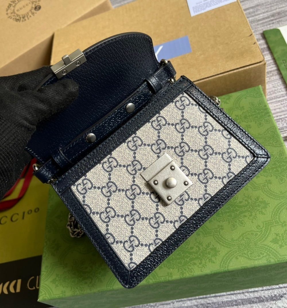 1:1 Replica Gucci Ophidia GG Mini Shoulder Bag Beige For Women, Women's Bags 6.9in/18cm GG