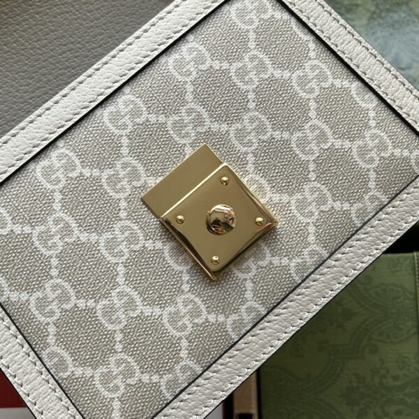 1:1 Replica Gucci Ophidia GG Mini Shoulder Bag White For Women, Women's Bags 6.9in/17.5cm GG ‎696180 UULAK 9956