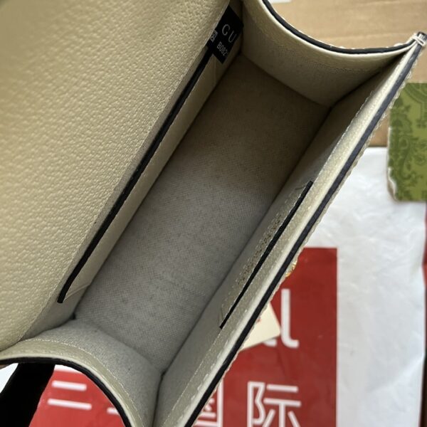 1:1 Replica Gucci Ophidia GG Mini Shoulder Bag White For Women, Women's Bags 6.9in/17.5cm GG ‎696180 UULAK 9956