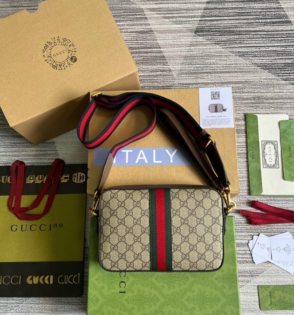 1:1 Replica Gucci Ophidia GG Shoulder Bag Beige For Women, Women's Bags 9.2in/24cm GG ‎699439 9C2ST 8920