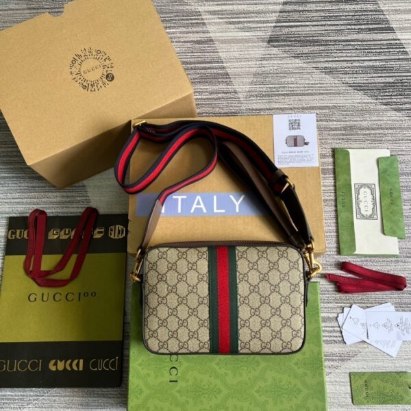 1:1 Replica Gucci Ophidia GG Shoulder Bag Beige For Women, Women's Bags 9.2in/24cm GG ‎699439 9C2ST 8920