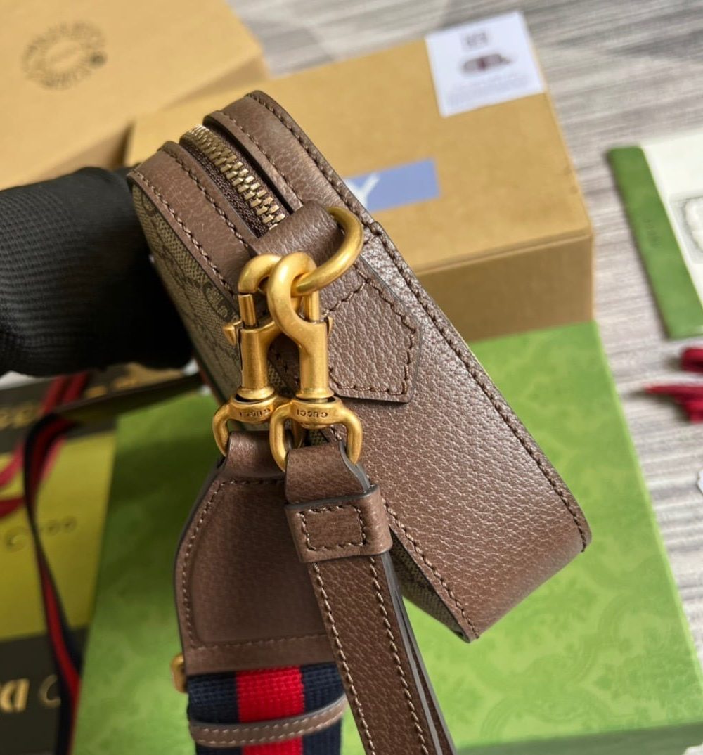 1:1 Replica Gucci Ophidia GG Shoulder Bag Beige For Women, Women's Bags 9.2in/24cm GG ‎699439 9C2ST 8920