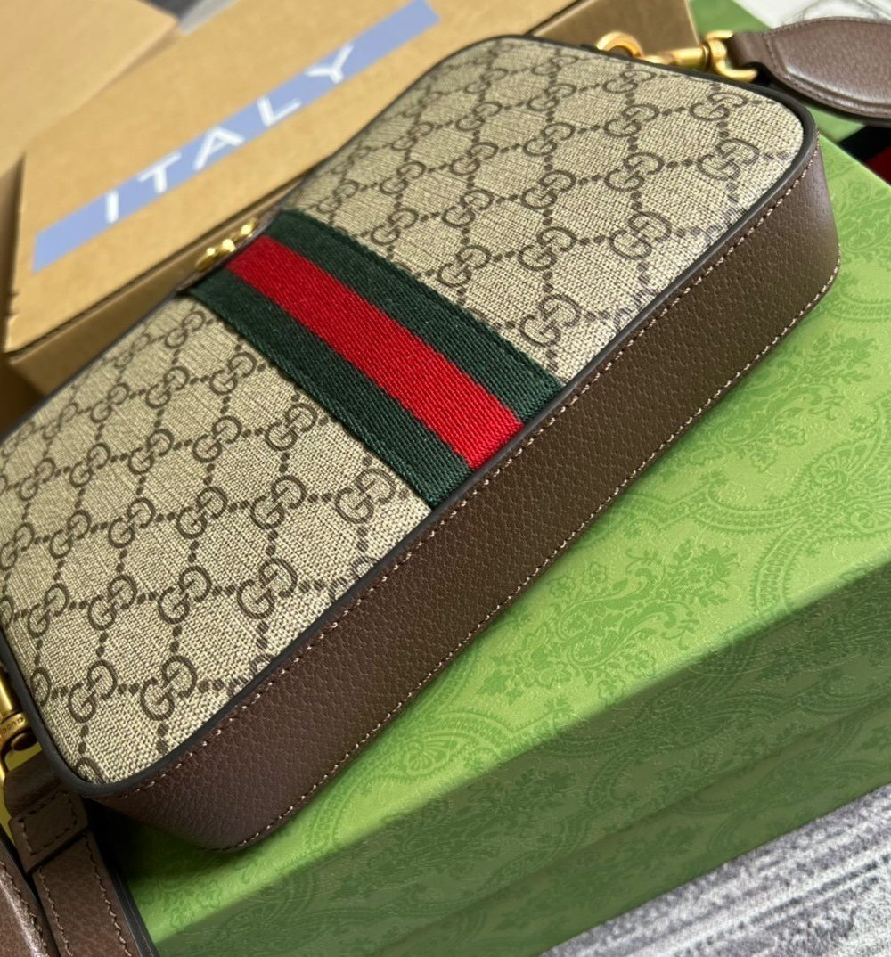 1:1 Replica Gucci Ophidia GG Shoulder Bag Beige For Women, Women's Bags 9.2in/24cm GG ‎699439 9C2ST 8920
