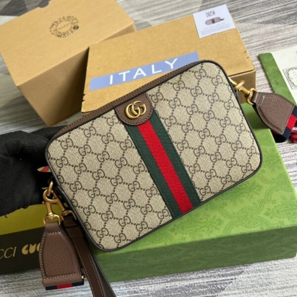 1:1 Replica Gucci Ophidia GG Shoulder Bag Beige For Women, Women's Bags 9.2in/24cm GG ‎699439 9C2ST 8920