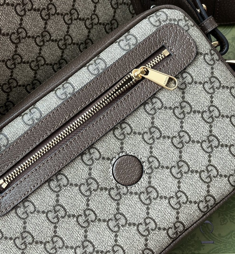 1:1 Replica Gucci Ophidia GG Small Shoulder Bag Beige And Brown For Women, Women's Bags 9.1in/23cm GG
