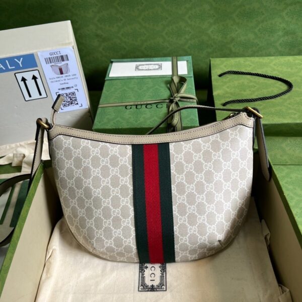 1:1 Replica Gucci Ophidia GG Small Shoulder Bag Beige For Women, Women's Bags 11.8in/30cm GG 598125 UULAT 9682